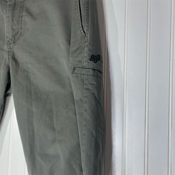 Fox Racing Men’s Gray Chino Cargo Shorts 34 Workwear Utility Pockets Skate BMX - Picture 3 of 5